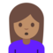 Person Pouting - Medium emoji on Google